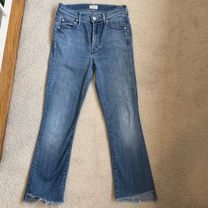 MOTHER Insider Crop Step Fray Jeans Size 25